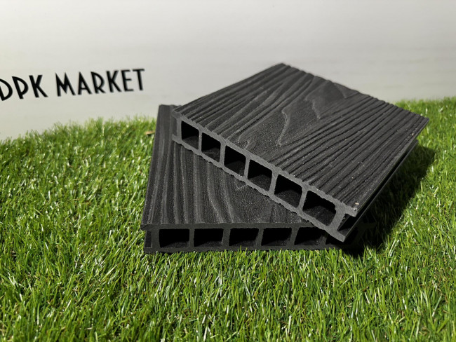 Террасная доска из ДПК Polywood Duo 3-D Серый 