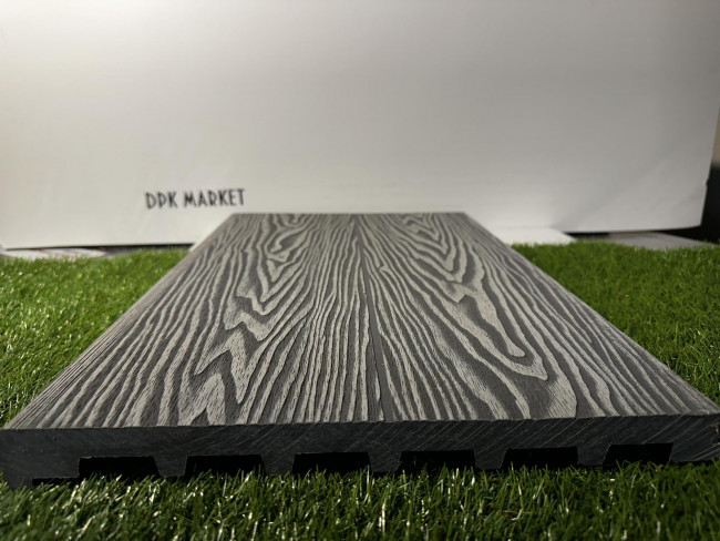 Ступень полнотелая 3D Step из дпк Серый Ступень полнотелая 3D Step из дпк Серый