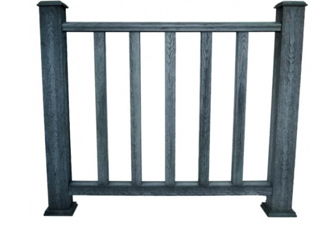 Балясина дпк 50х50х3000мм TimberTex серый 3D